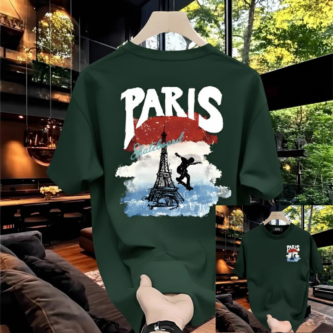 Premium China Drop-Shoulder T-Shirts  Green